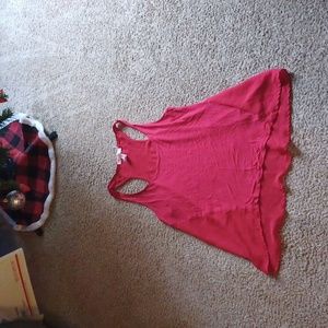 Ambiance appeal red sheer tank